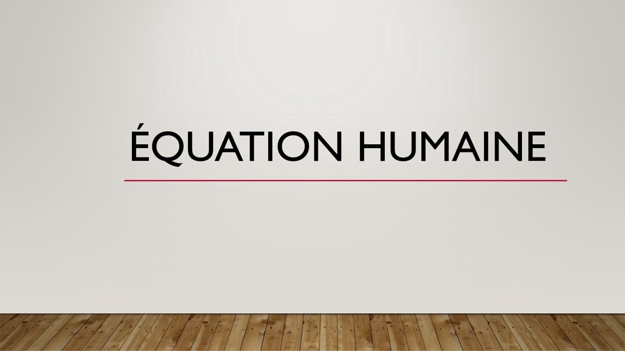 Aperçu de la série Équation Humaine